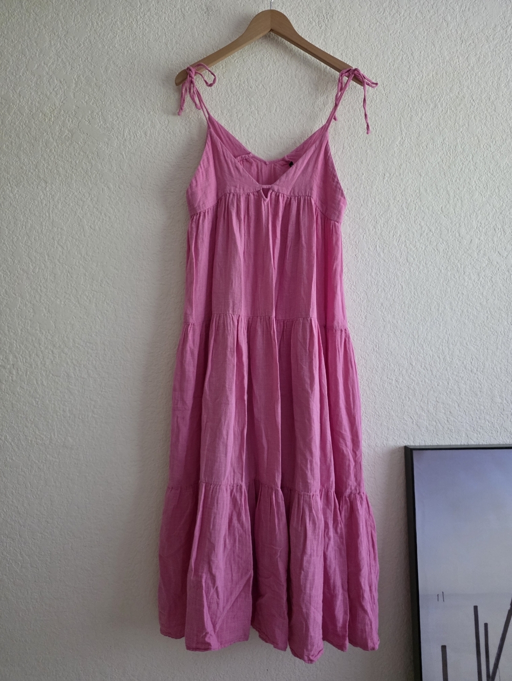 Zara Flowy Maxi Dress Pink Size M - Picture 10 of 10